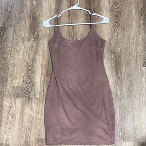 Light purple velvet dress